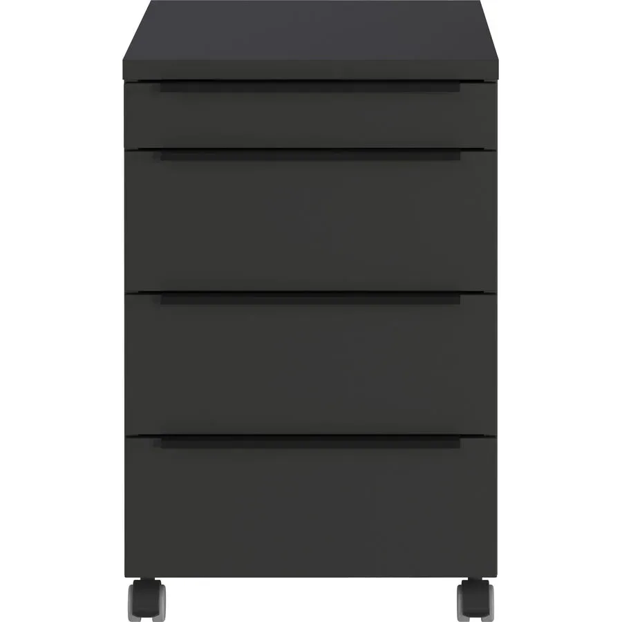 Rollcontainer Rya Grau Holz 42 cm 63 cm 60 cm - Farbe: graphit - Material: Holzwerkstoff - Rollcontainer