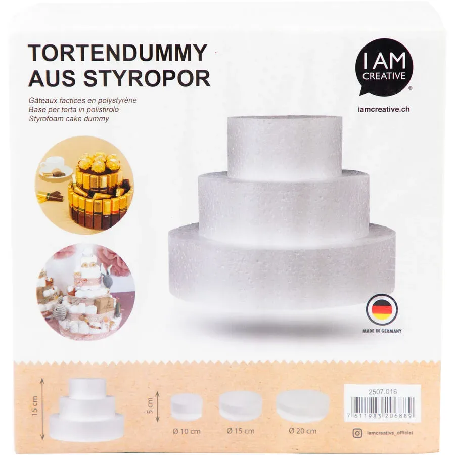 Tortenständer I am creative Weiss Styropor - Tortenständer