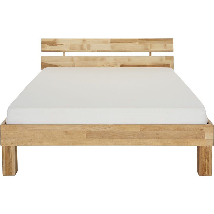 MyDeal Bett Paco Braun Holz 120 x 200 cm - Farbe: buche - Bett
