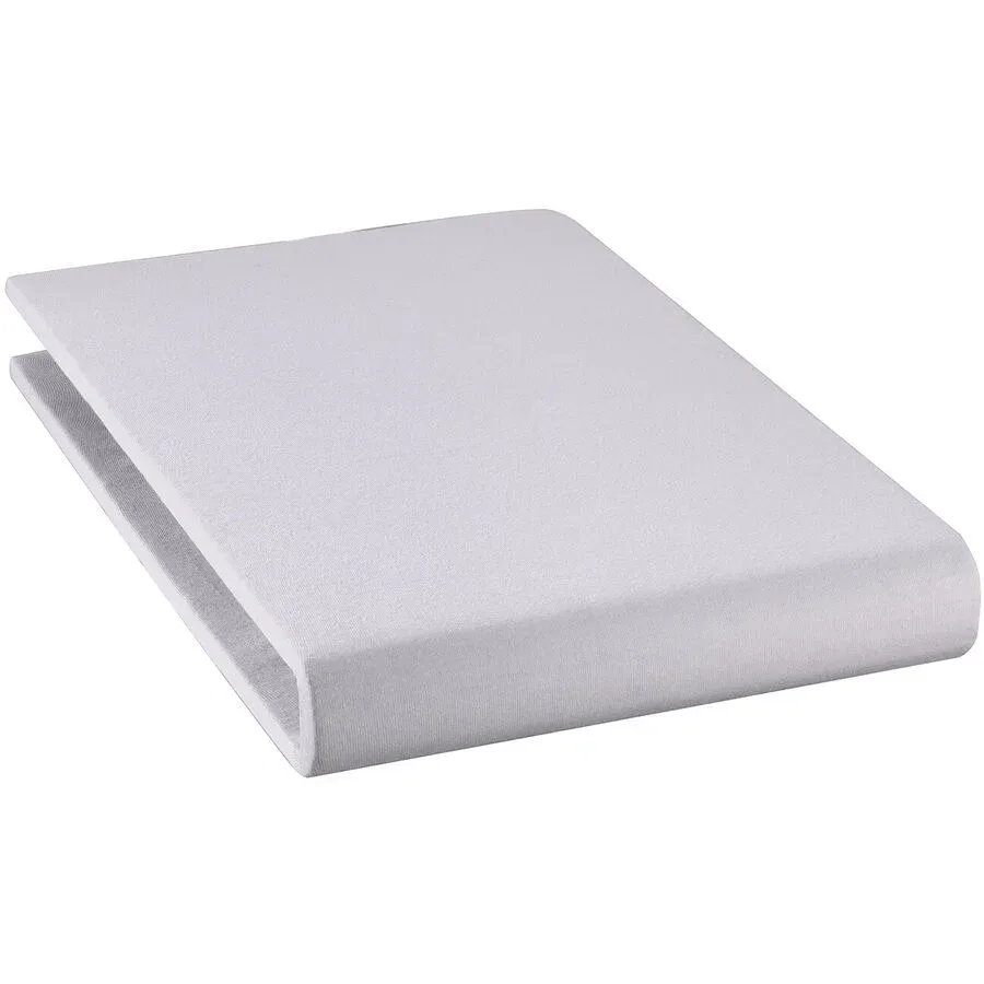 Fixleintuch Rahel Silber Baumwolle 160 cm 30 cm - Material: 94% Bio Baumwolle GOTS / 6% Elasthan - Fixleintuch