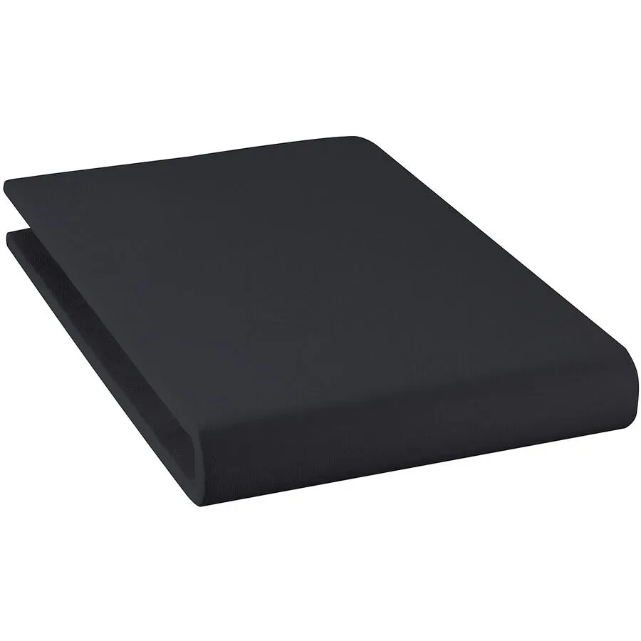 Fixleintuch Rahel Schwarz Baumwolle 160 cm 30 cm - Material: 94% Bio Baumwolle GOTS / 6% Elasthan - Fixleintuch