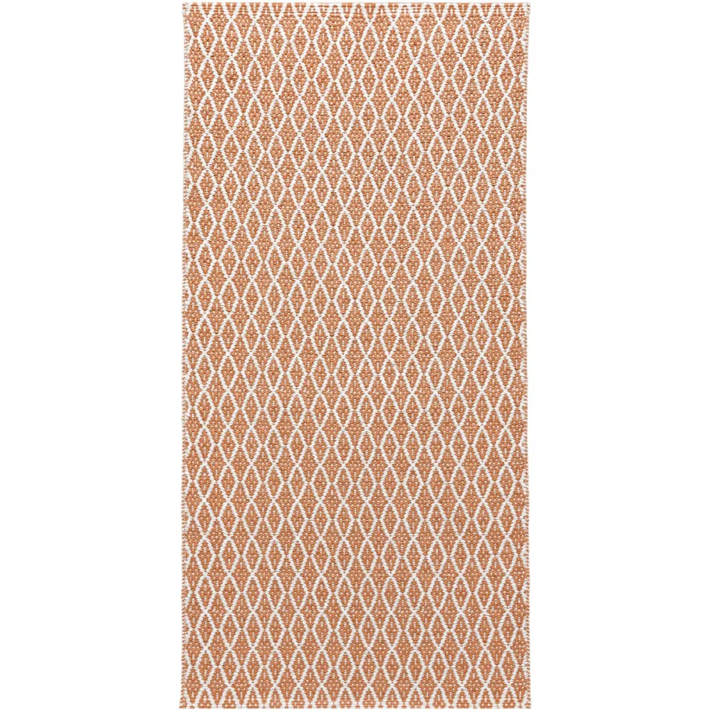 HORREDSMATTAN Outdoor-Teppich Eye Rot 70 cm 100 cm - Farbe: Rust - Material: Mischgewebe - Outdoor-Teppich