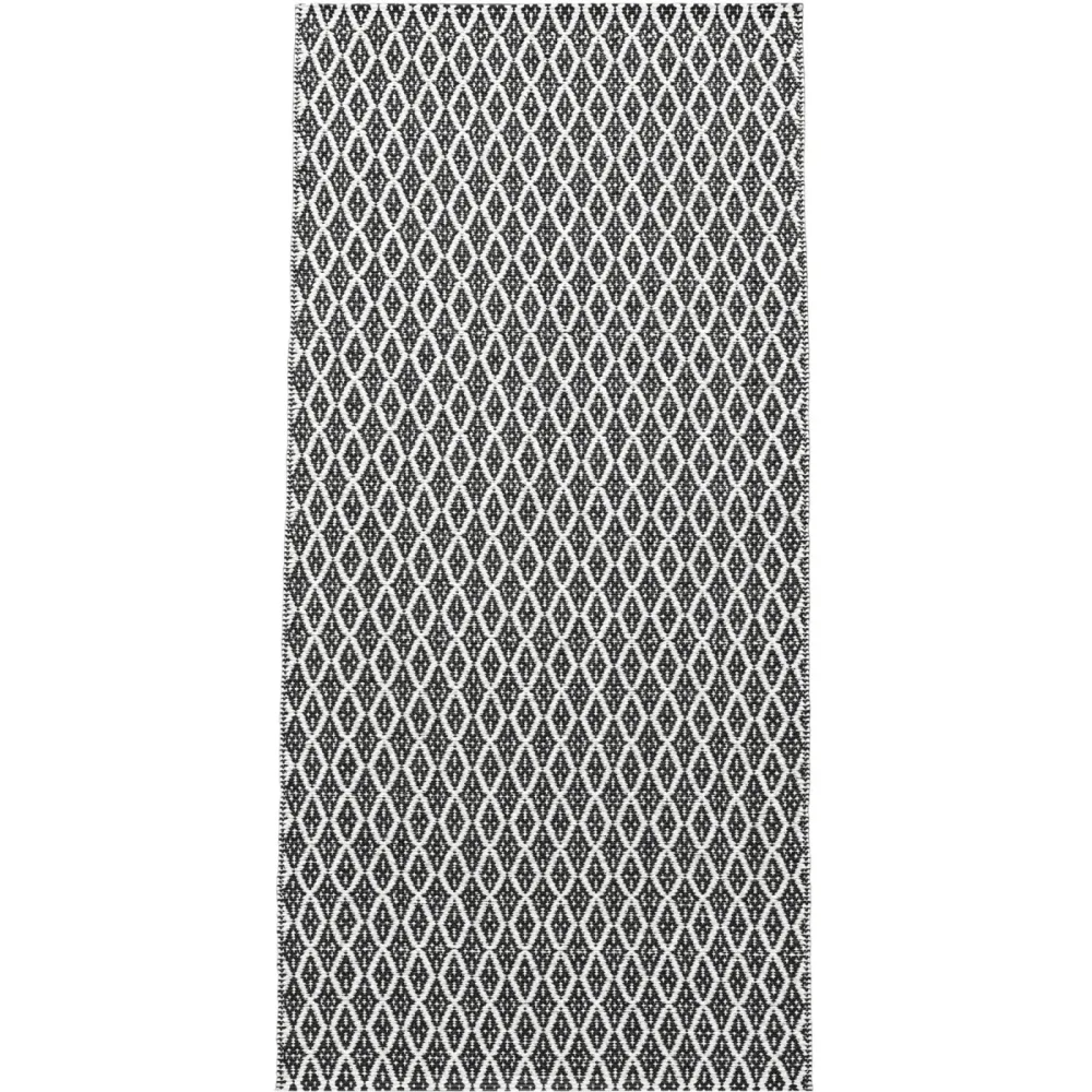 HORREDSMATTAN Outdoor-Teppich Eye Schwarz 70 cm 200 cm - Material: Mischgewebe - Outdoor-Teppich