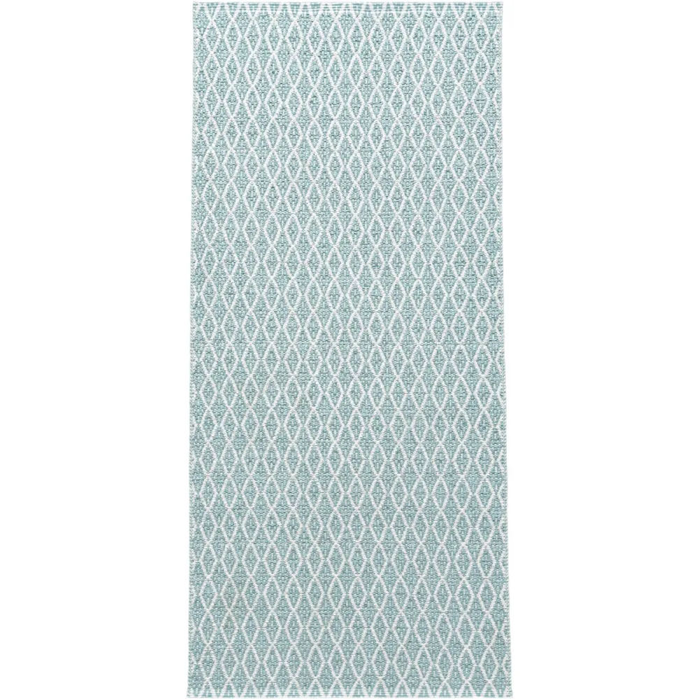 HORREDSMATTAN Outdoor-Teppich Eye Cyan 70 cm 400 cm - Farbe: türkis - Material: Mischgewebe - Outdoor-Teppich