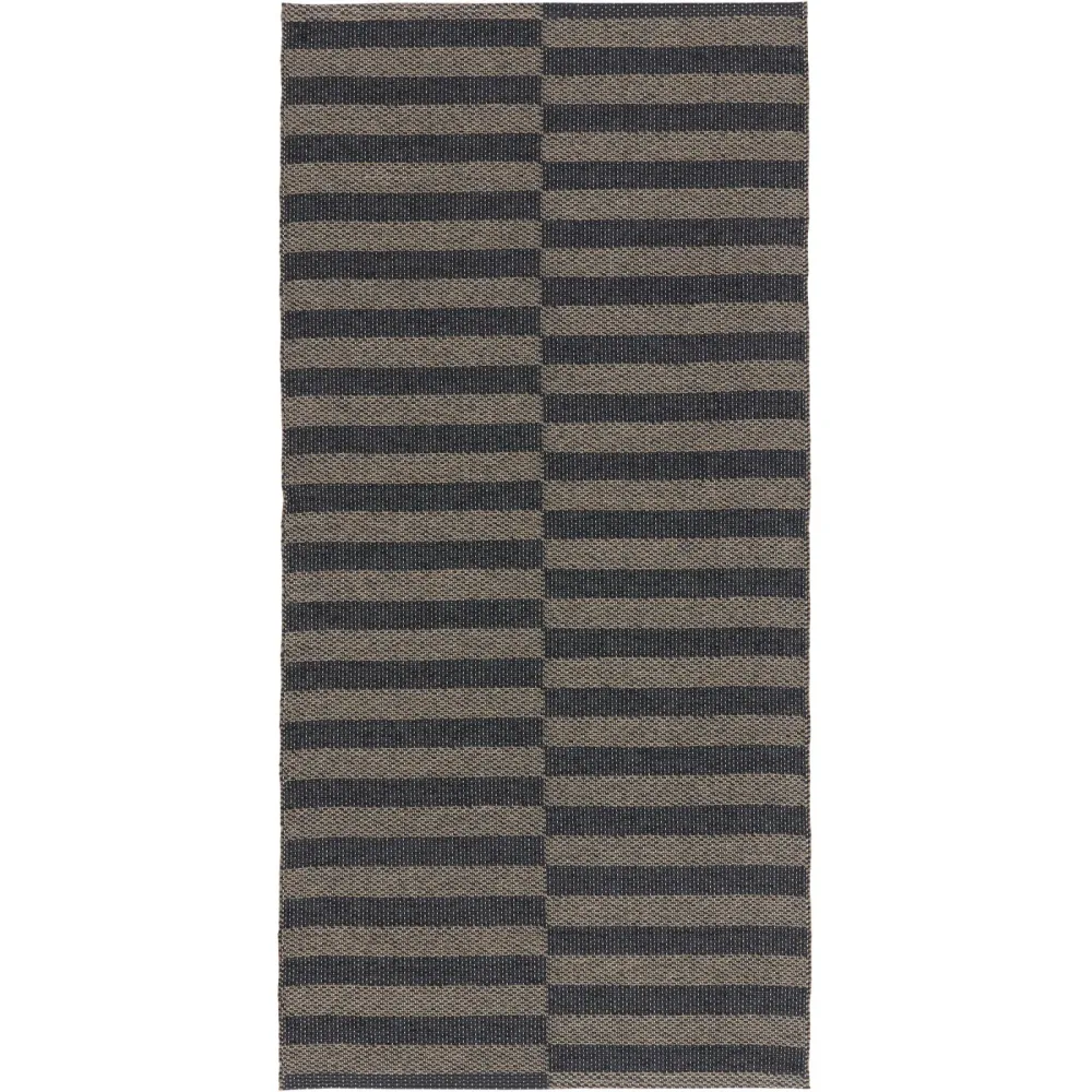 HORREDSMATTAN Outdoor-Teppich Irma Schwarz 70 cm 150 cm - Material: Mischgewebe - Outdoor-Teppich