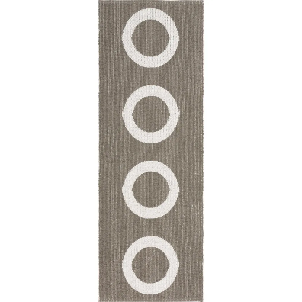 HORREDSMATTAN Outdoor-Teppich Circus Grau 70 cm 250 cm - Farbe: Dunkelgrau - Material: Mischgewebe - Outdoor-Teppich