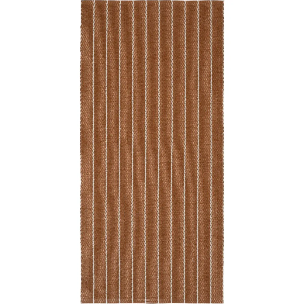 HORREDSMATTAN Outdoor-Teppich Rand Rot 150 cm 150 cm - Farbe: Rust - Material: Mischgewebe - Outdoor-Teppich