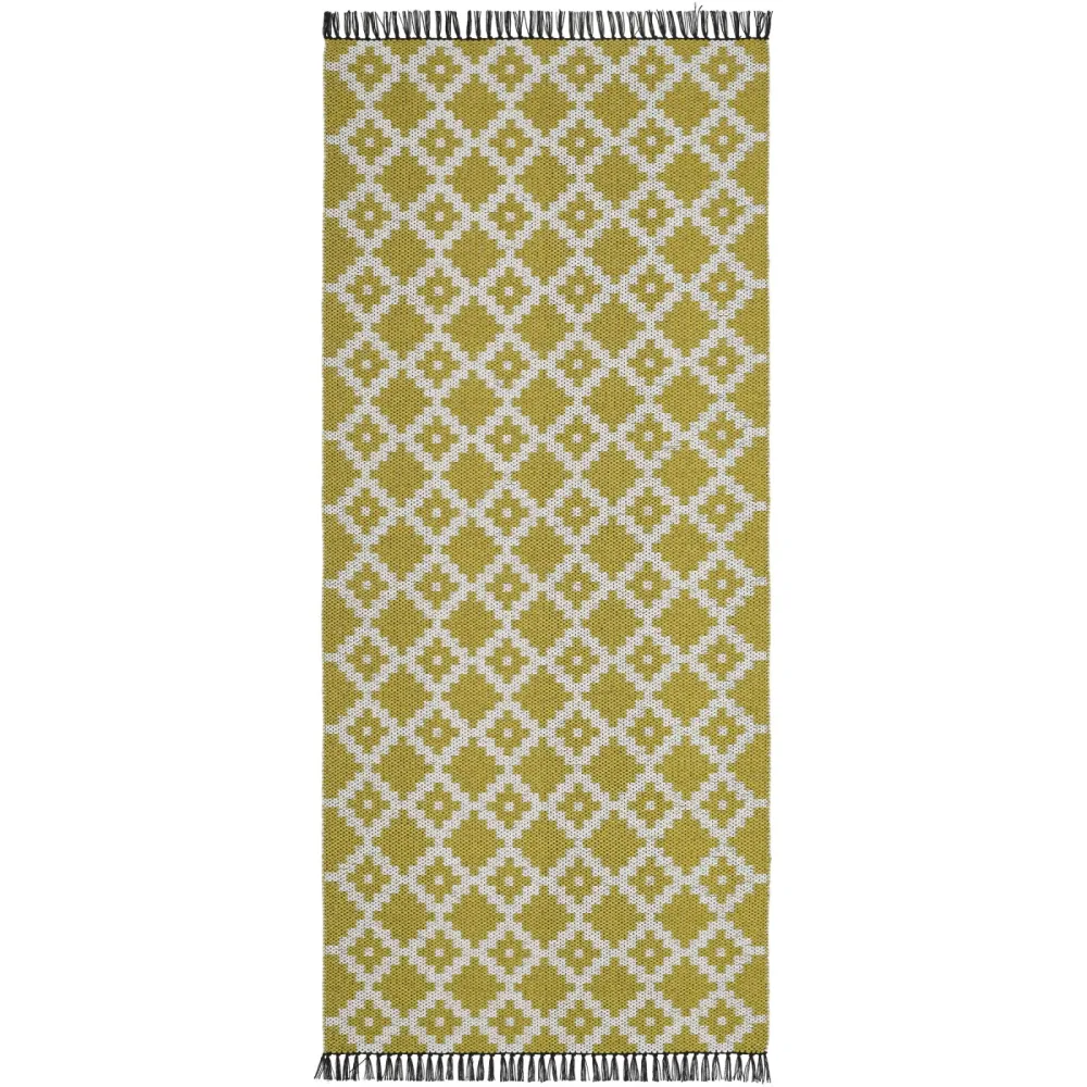 HORREDSMATTAN Outdoor-Teppich Leia Gelb 80 cm 150 cm - Farbe: senfgelb - Material: Mischgewebe - Outdoor-Teppich