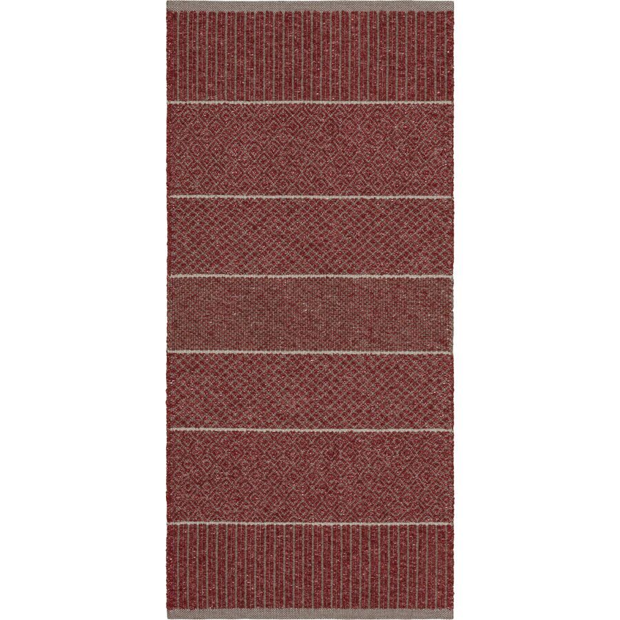 HORREDSMATTAN Teppich Alice Rot 70 cm 150 cm - Farbe: Burgundy - Material: Mischgewebe - Teppich