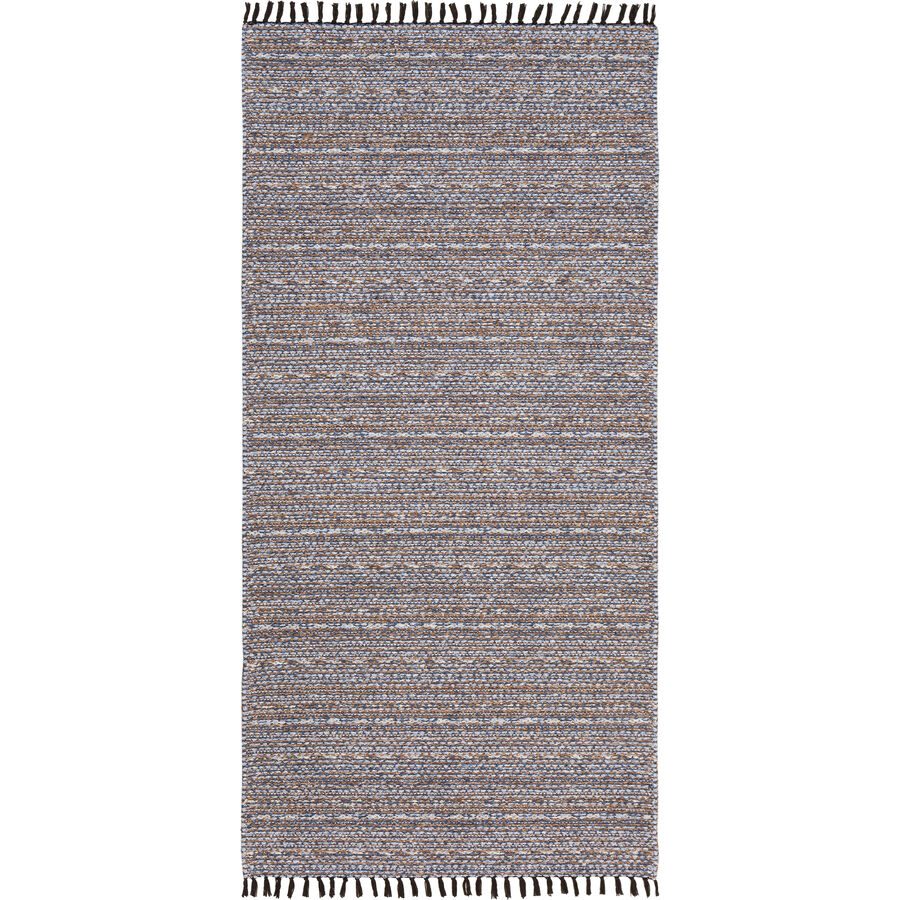 HORREDSMATTAN Teppich Tova Blau Baumwolle/Polyester 70 cm 250 cm - Material: Polyester/Baumwolle - Teppich