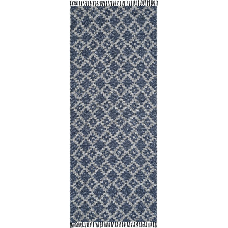HORREDSMATTAN Teppich Noor Blau 80 cm 300 cm - Farbe: marine - Material: Mischgewebe - Teppich