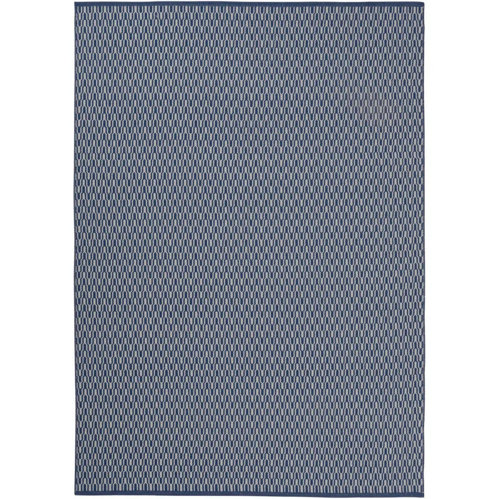 HORREDSMATTAN Teppich Tjörn Blau Polyester/Wolle 140 cm 200 cm - Material: Wolle/Polyester - Teppich