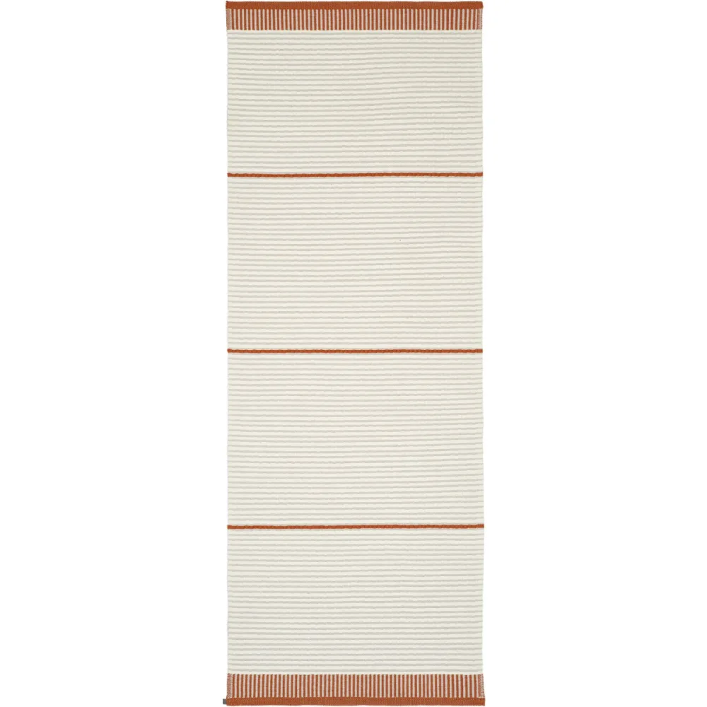 HORREDSMATTAN Teppich Solvik Rot Polyester/Wolle 75 cm 300 cm - Farbe: Rust - Material: Wolle/Polyester - Teppich