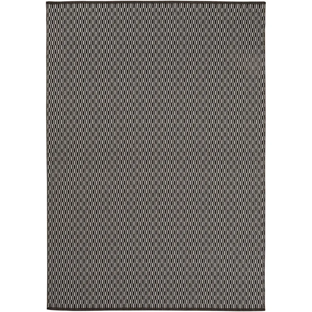 HORREDSMATTAN Teppich Tjörn Schwarz Polyester/Wolle 140 cm 200 cm - Material: Wolle/Polyester - Teppich
