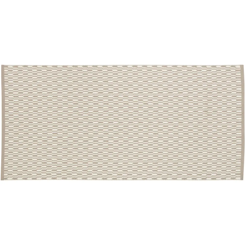 HORREDSMATTAN Teppich Tjörn Beige Polyester/Wolle 75 cm 250 cm - Material: Wolle/Polyester - Teppich