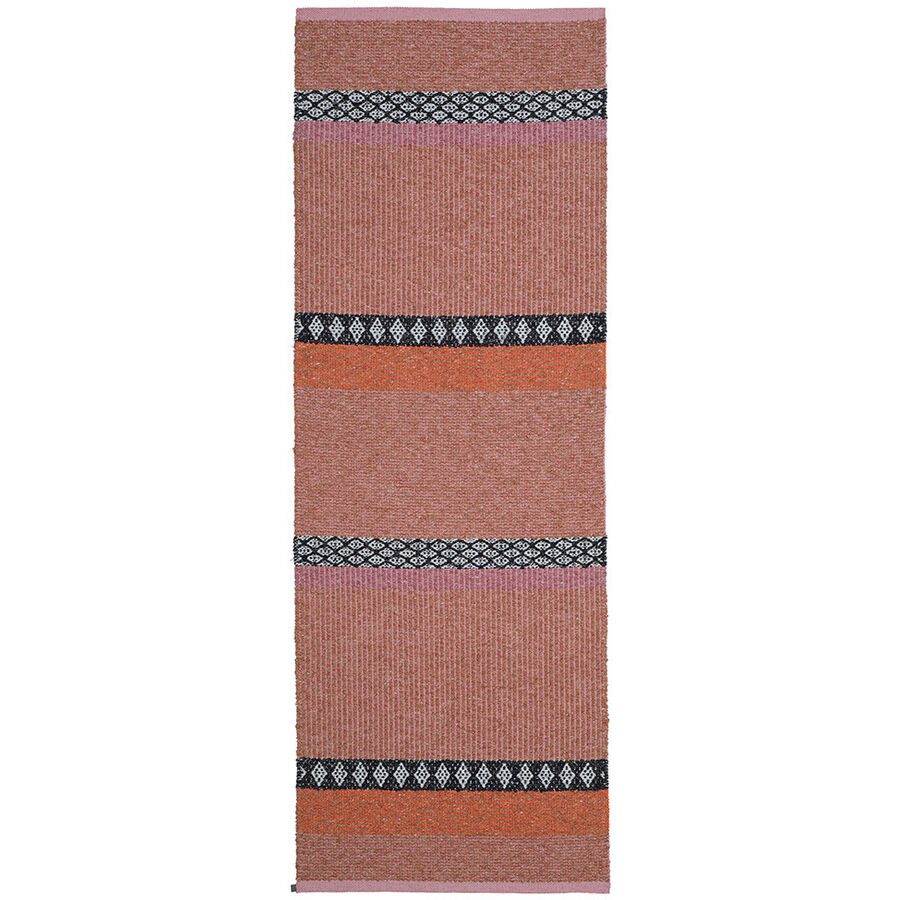 HORREDSMATTAN Teppich Forest Rot 70 cm 250 cm - Farbe: Rust - Material: Mischgewebe - Teppich