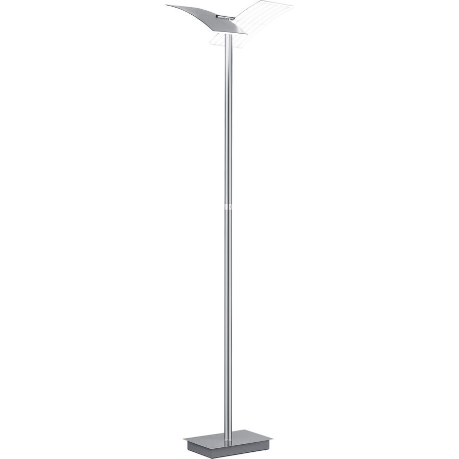 Stehlampe Felicia Silber Metall - Farbe: Nickel matt - LED - Lichtfarbe: Extra warmweiss - Helles Neutralweiss - Stehlampe- LED Energiesparlampe