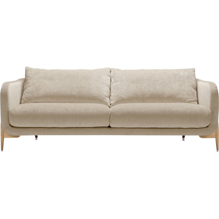 Sofa Leya Beige Stoff 218 cm 92 cm - Farbe: natur - Material: Chenillestoff - Sofa