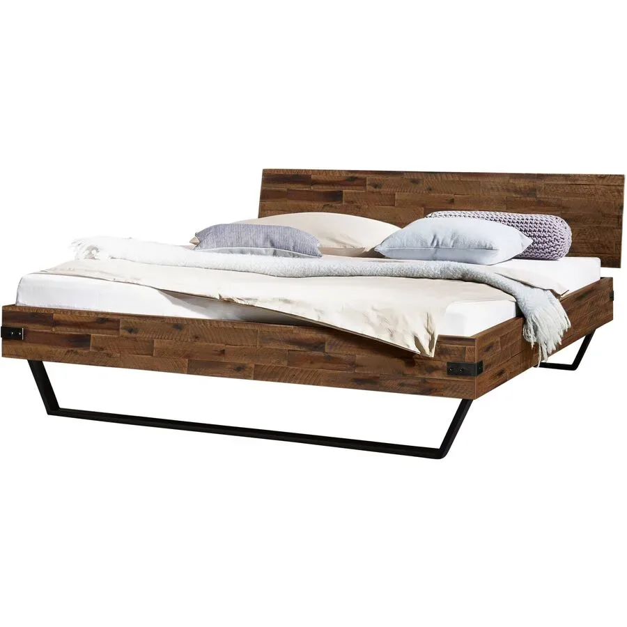 Hasena Bett Lewin Braun Holz 160 x 200 cm - Farbe: akazie - Bett