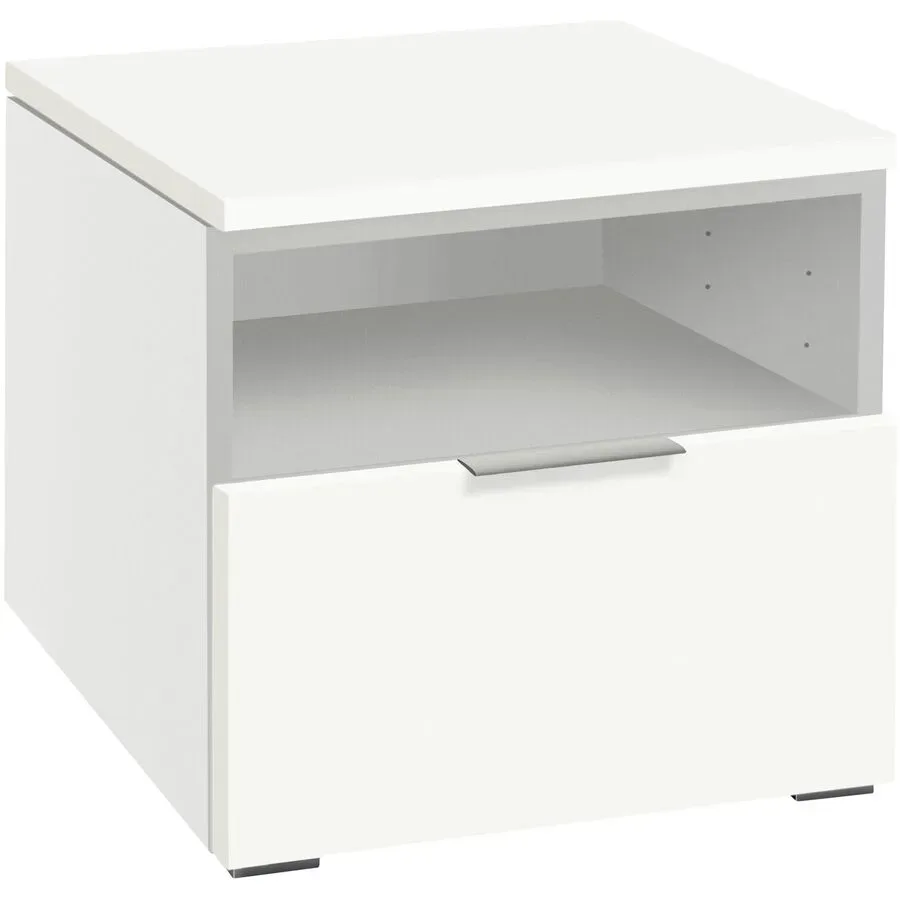 Hasena Nachttisch Jolantha Weiss MDF/Metall 45 cm - Nachttisch