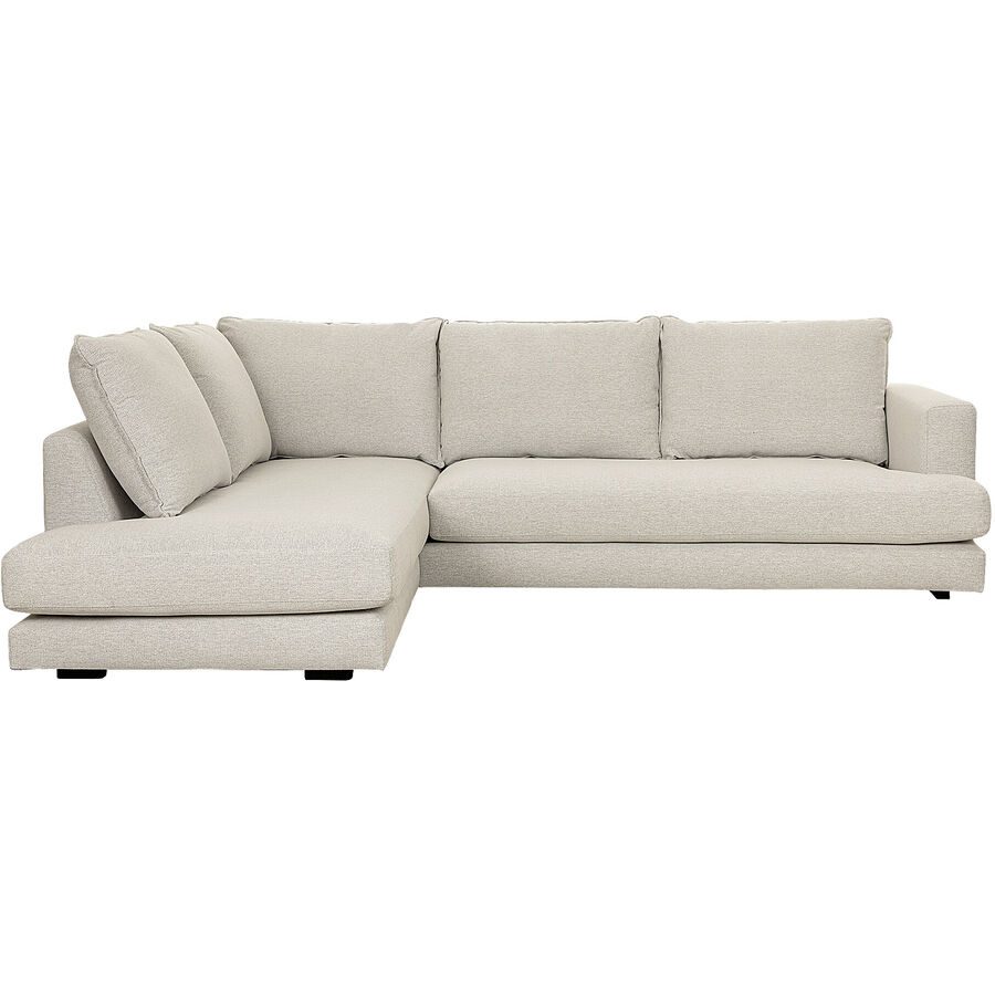 Ecksofa Harper Weiss Stoff 274 cm 196 cm - Ecksofa