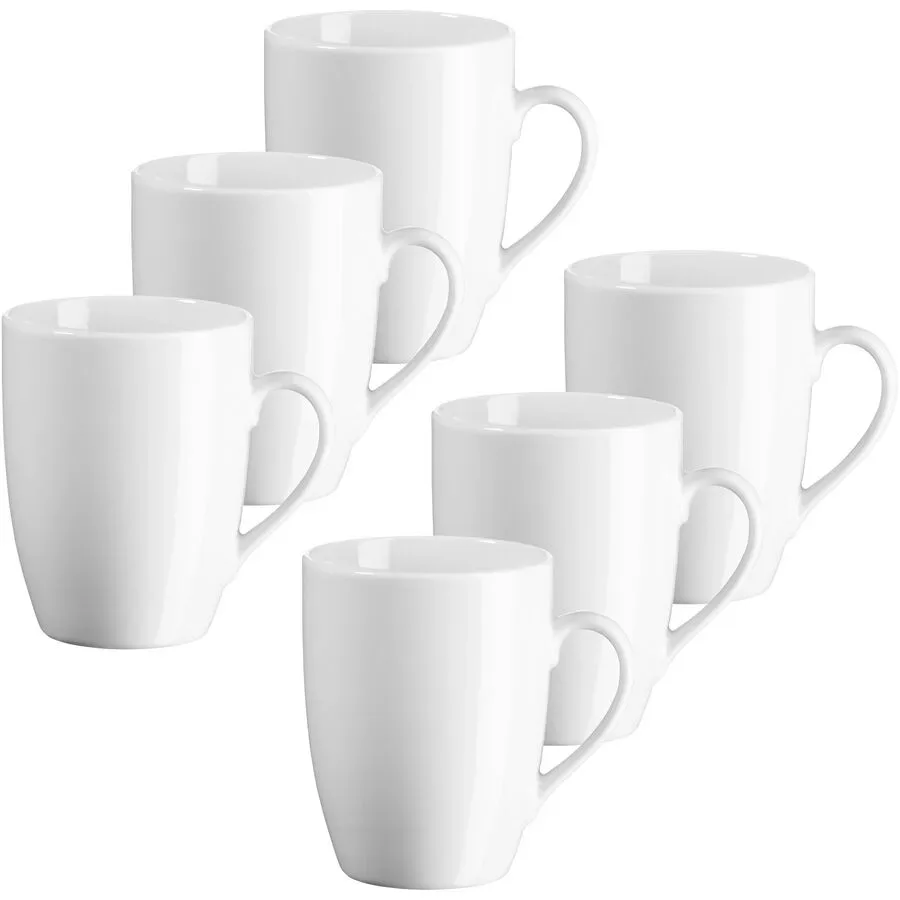 MÄSER Kaffeebecher-Set Barca Weiss Porzellan 10 cm - Kaffeebecher-Set