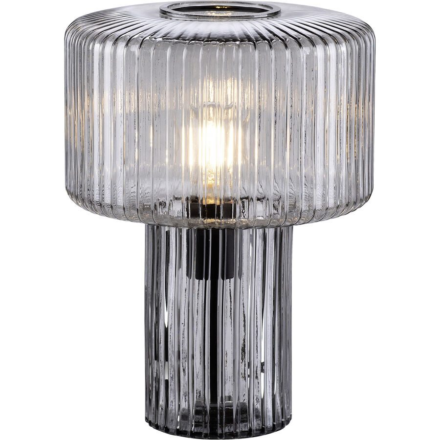 Tischlampe Michael Grau Glas 25 cm 35 cm - Tischlampe