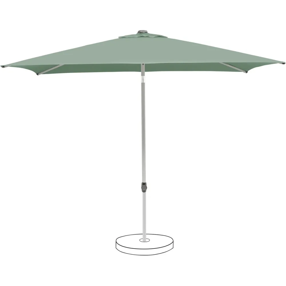 Suncomfort BY GLATZ Sonnenschirm Pop up Frostgrün, Grau Polyester B 200 cm - Material: Polyester Stoff, Metall - Sonnenschirm