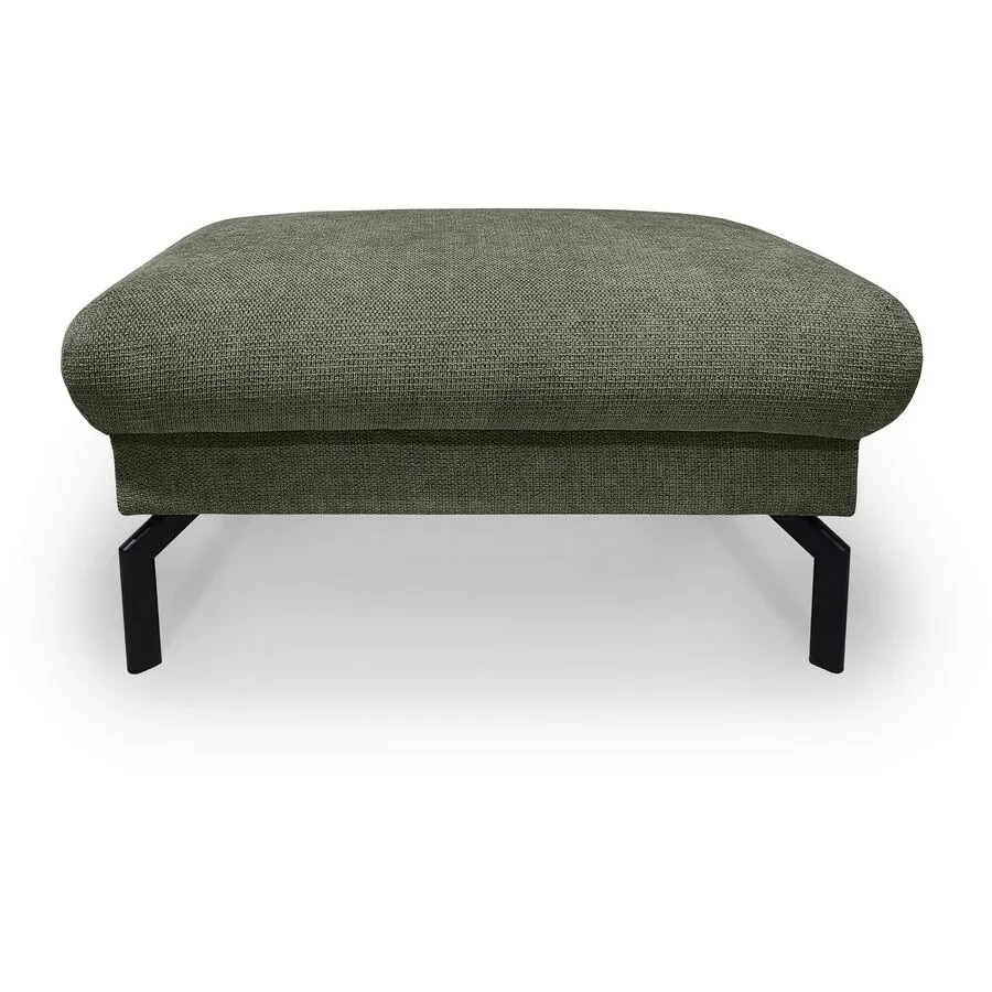 Hocker Gomero Grün/Schwarz Stoff/Metall 90 cm 46 cm - Farbe: Dunkelgrün, Schwarz - Material: Stoff, Metall - Hocker