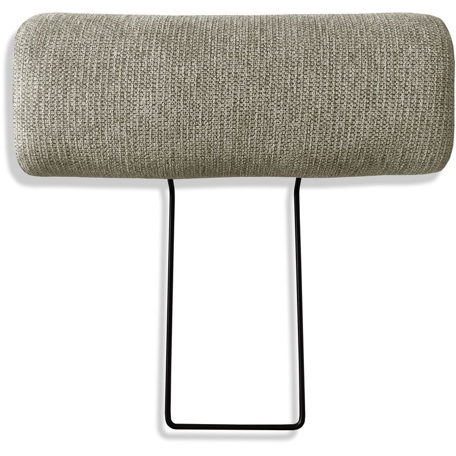Kopfstütze Gomero Grau Stoff/Metall 53 cm 57 cm - Farbe: hellgrau - Kopfstütze