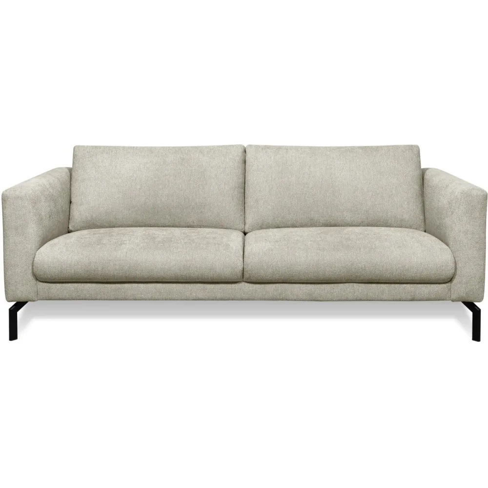 Sofa Gomero Grau Stoff 216 cm 93 cm - Farbe: hellgrau - Sofa
