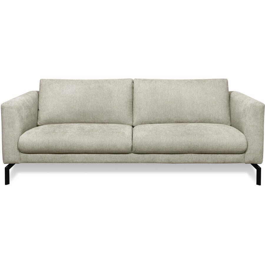 Sofa Gomero Grau Stoff 216 cm 93 cm - Farbe: hellgrau - Sofa