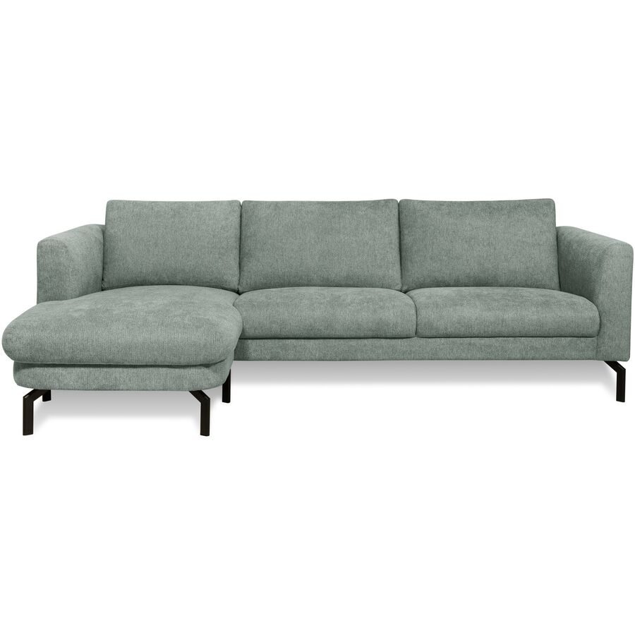 Ecksofa Gomero Grün Stoff 254 cm 150 cm - Farbe: mintgrün - Ecksofa