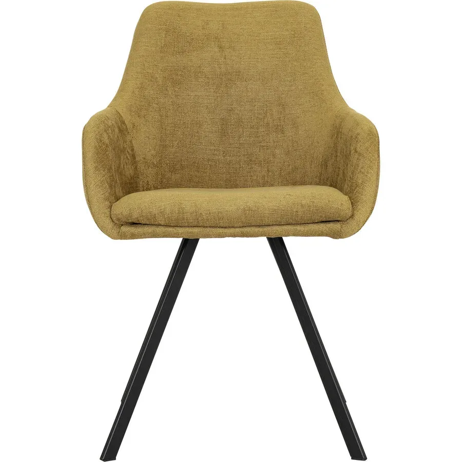 Stuhl Tutto Gelb Stoff 56 cm - Farbe: senfgelb - Stuhl
