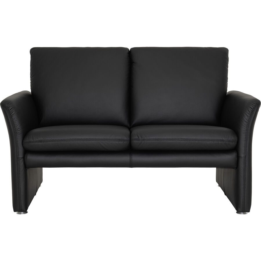 Sofa Felix Schwarz Leder 141 cm 86 cm - Sofa
