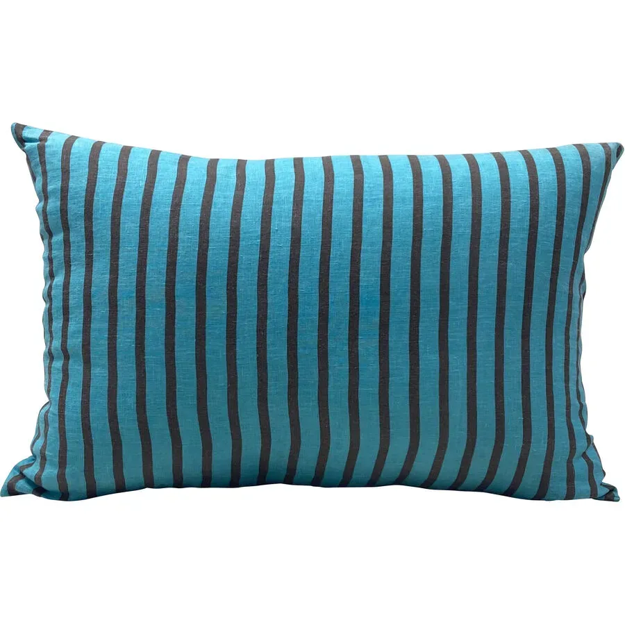 Zierkissen Boat House Cyan Viskose 40 cm 60 cm - Farbe: petrol - Material: Viscose - Zierkissen