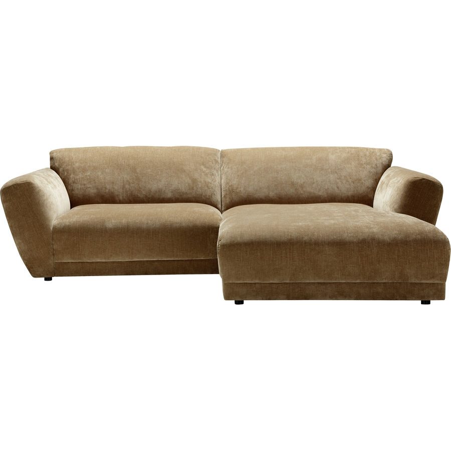 Ecksofa Miracolo Braun Stoff 268 cm 180 cm - Ecksofa