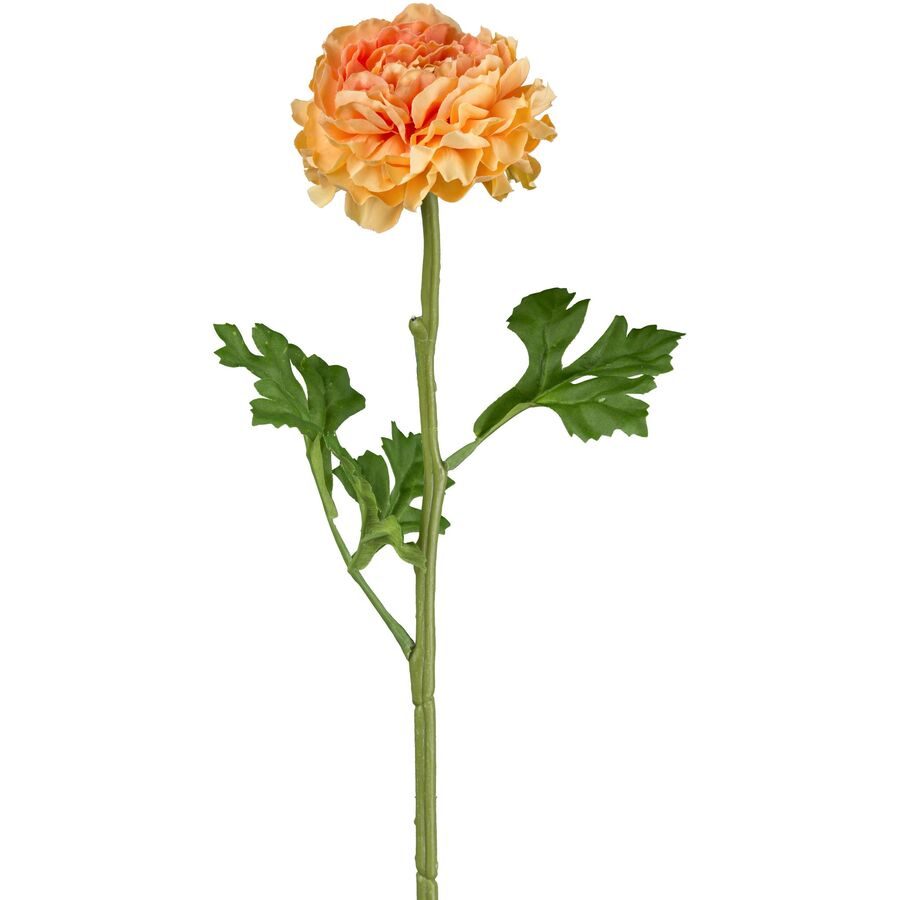 Kunstblume Natural Orange Kunststoff 46 cm - Farbe: aprikose - Kunstblume