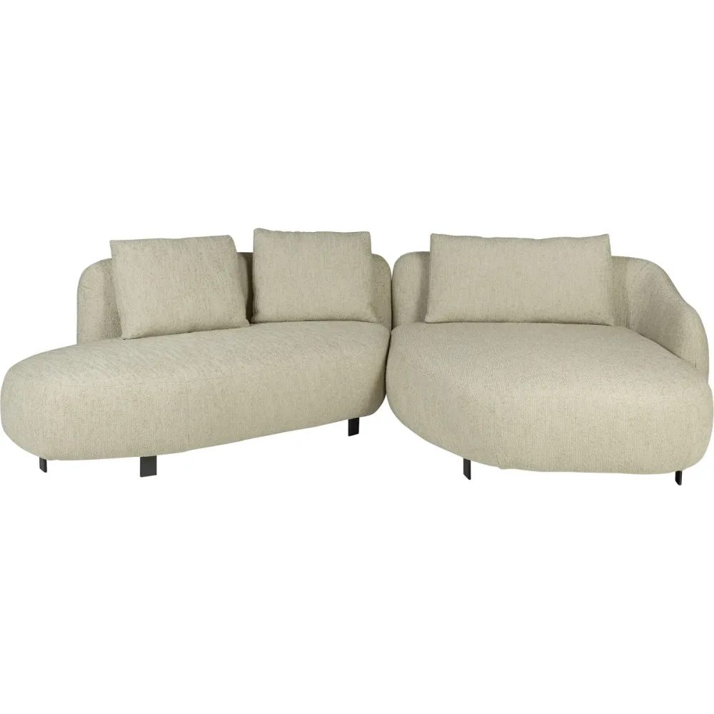 Ecksofa Kai Beige Stoff 286 cm 168 cm - Ecksofa