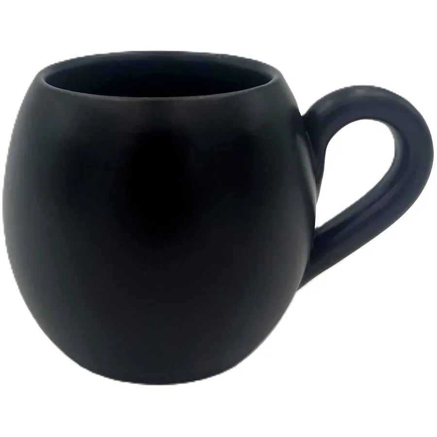 Tasse Traditional Schwarz Terracotta 9 cm - Farbe: schwarz matt - Tasse