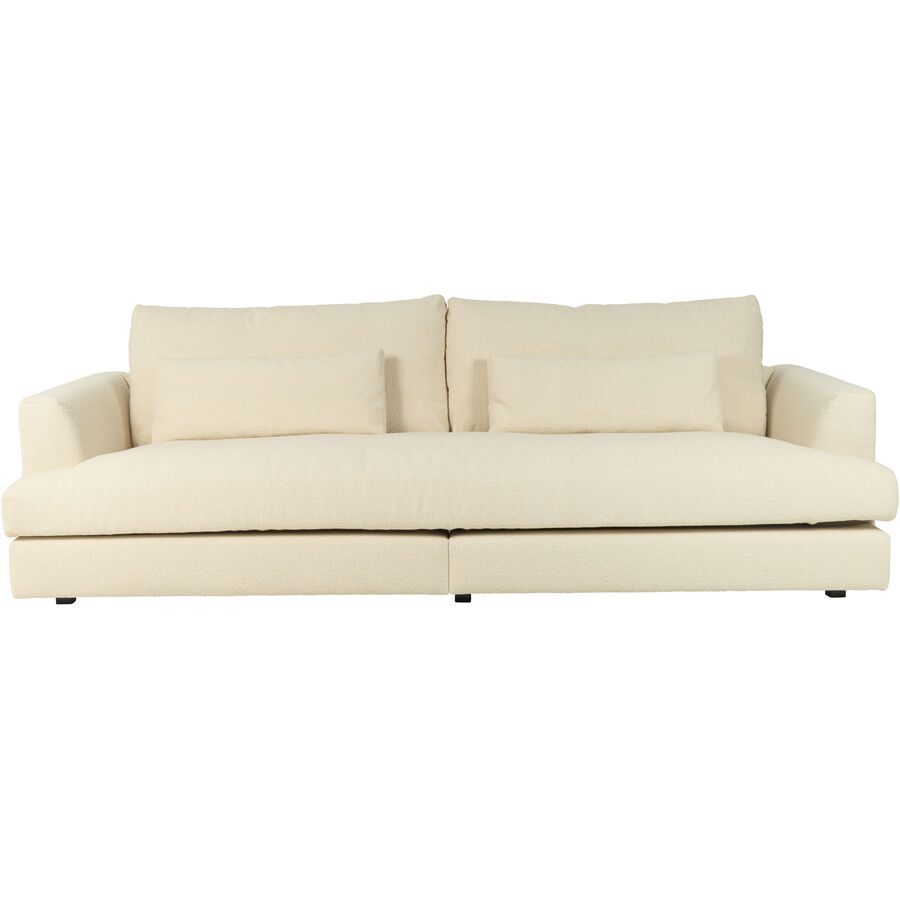 Sofa Elia Weiss Stoff 272 cm 114 cm - Farbe: cream - Sofa
