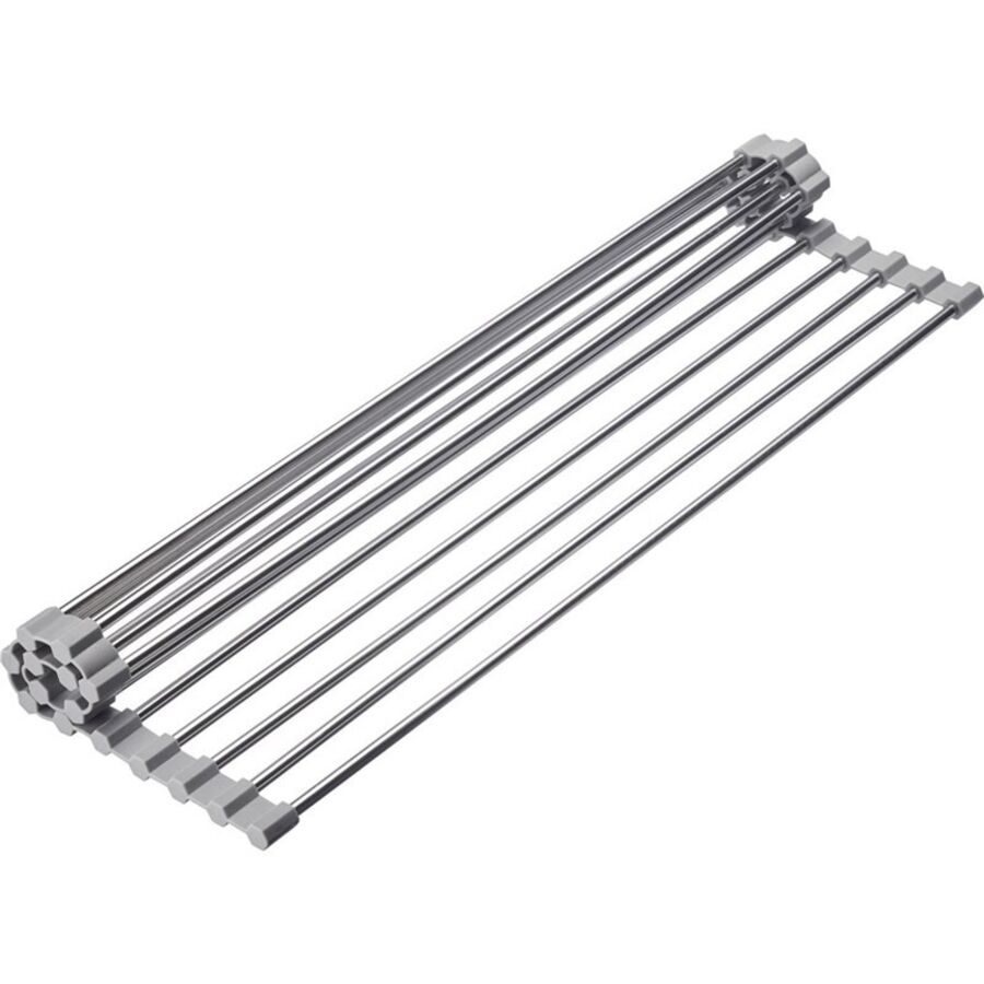Abtropfmatte Westmark Silber Metall 28.5 cm 47 cm - Material: Edelstahl/Silikon - Abtropfmatte