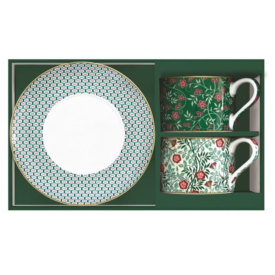 Kaffeetasse Easy Life Grün/Weiss Porzellan 0.24 l - Kaffeetasse