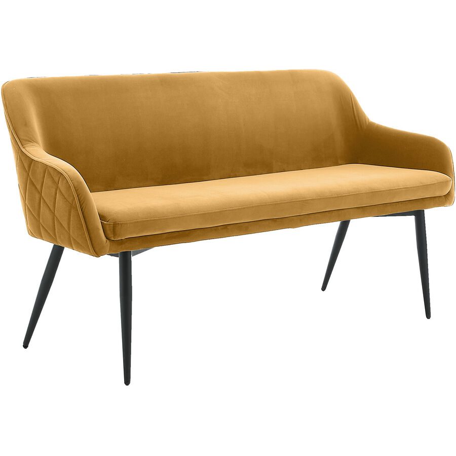 Bank Amy Gelb Stoff 160 cm 85 cm - Bank