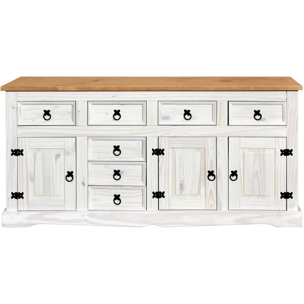 Sideboard Cruz Braun Holz 174 cm 84 cm - Farbe: Hellbraun - Sideboard