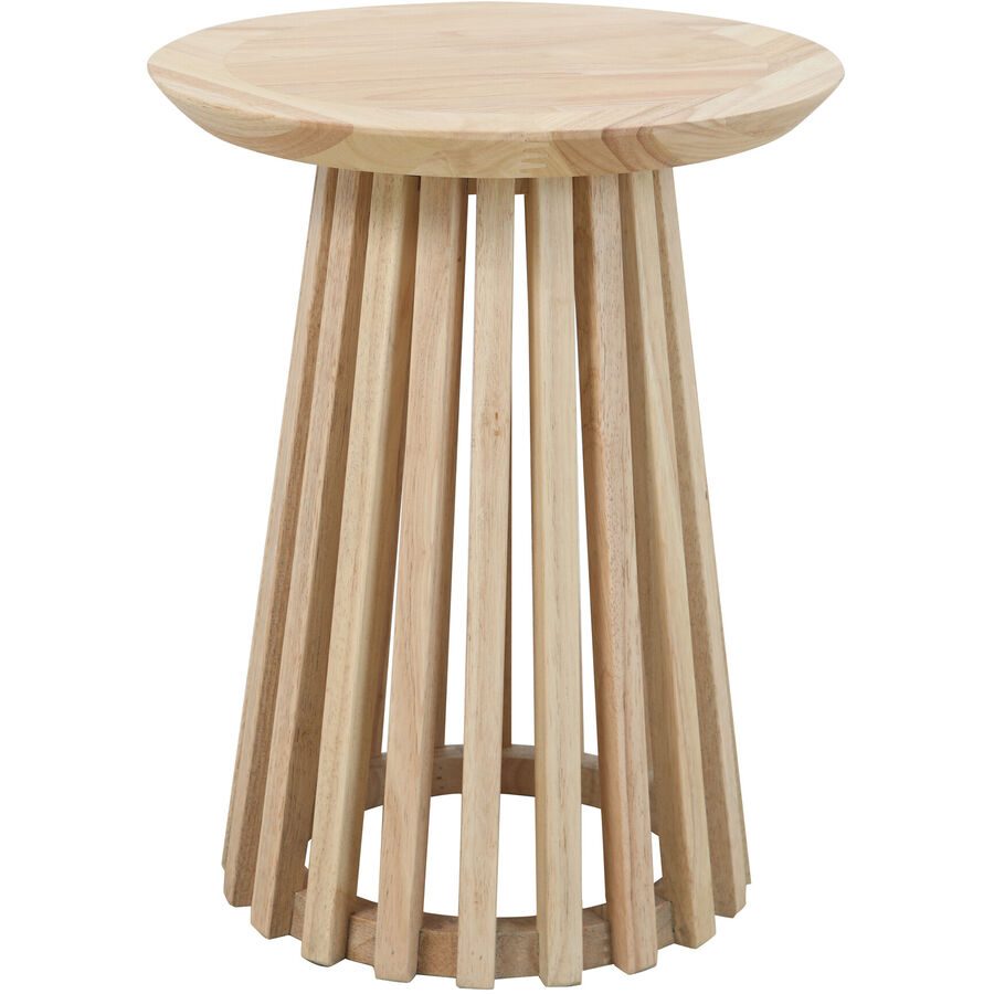 Beistelltisch Kenas Braun Kunststoff 40 cm - Farbe: natur - Beistelltisch