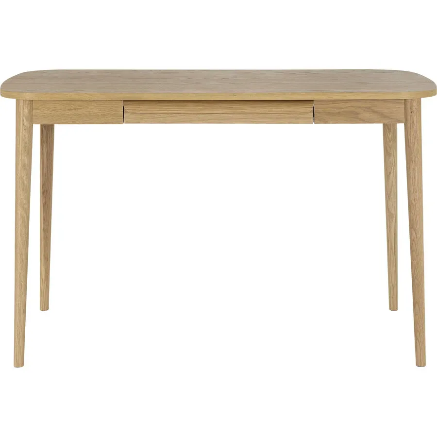 Schreibtisch Majan Braun MDF 120 cm - Farbe: Eiche furniert - Schreibtisch