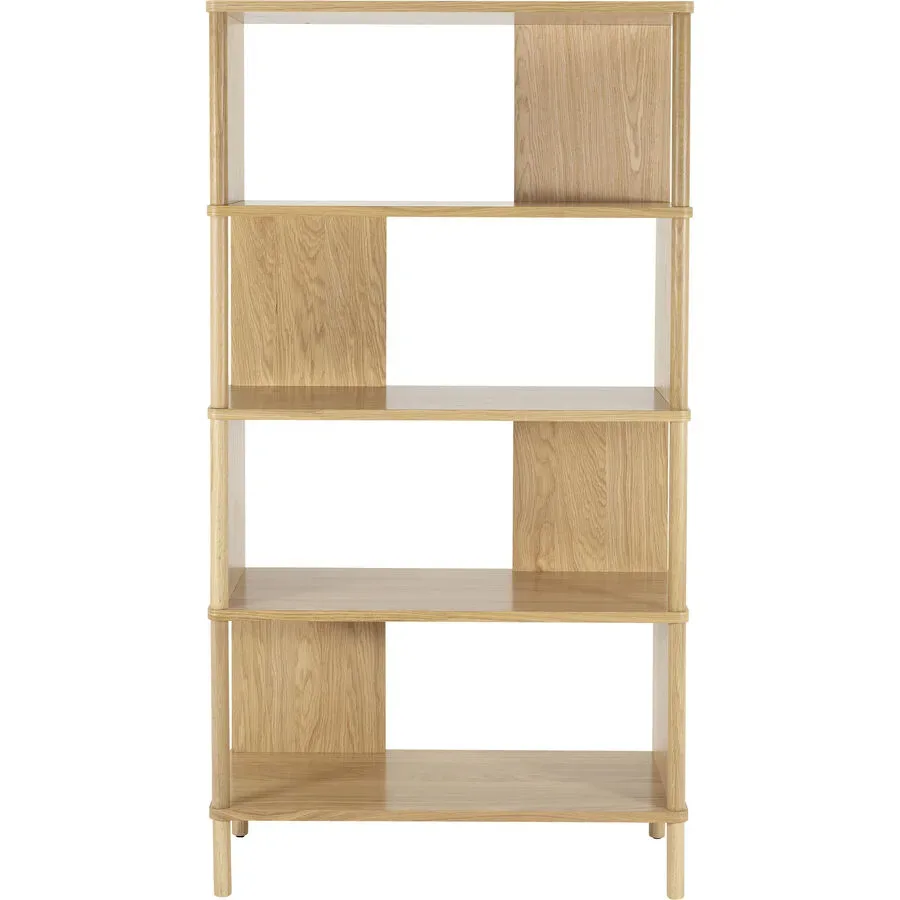 Regal Majan Braun MDF 80 cm 153.5 cm - Farbe: Eiche furniert - Material: MDF, Eiche furniert - Regal