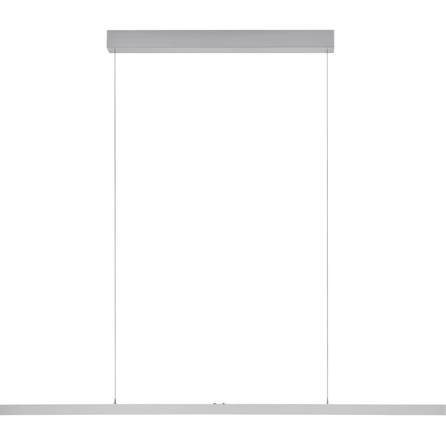 Designer-Pendellampe Bankamp Line aluminium matt 120 cm - LED - Lichtfarbe: Extra warmweiss - Designer-Pendellampe- LED Energiesparlampe