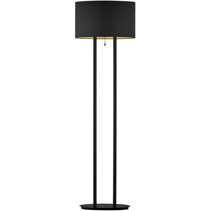 Designer-Stehlampe Bankamp Sempa E27 schwarz H 145 cm - LED - Material: Messing - Designer-Stehlampe- LED Energiesparlampe
